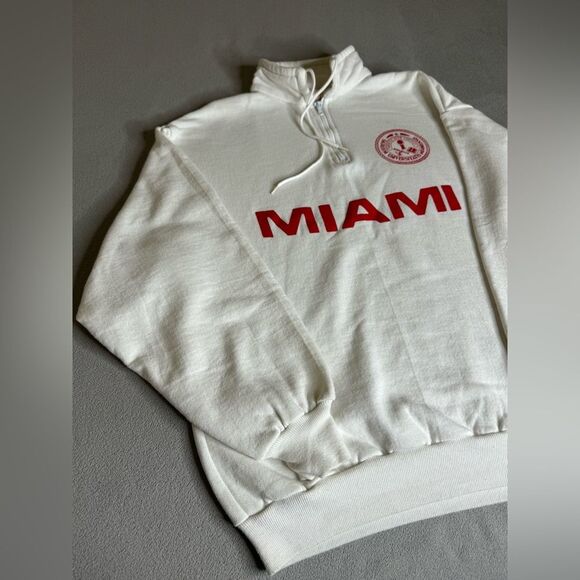Vintage Miami sigillum universitatis miamiensis Sweatshirt Size M Made in Usa - Picture 7 of 16
